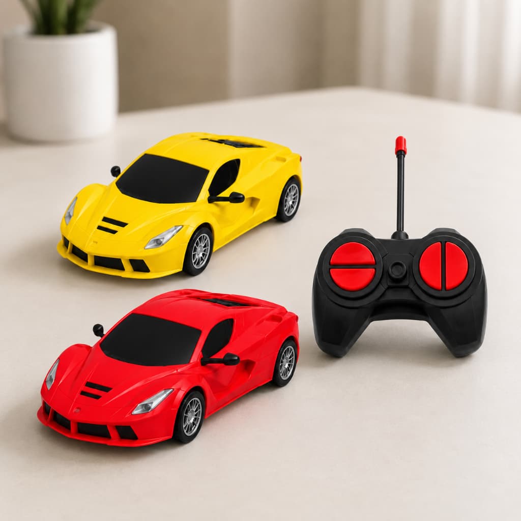 Brinquedo Carrinho de Controle Remoto Esportivo Sem Fio Rápido Acende Farol