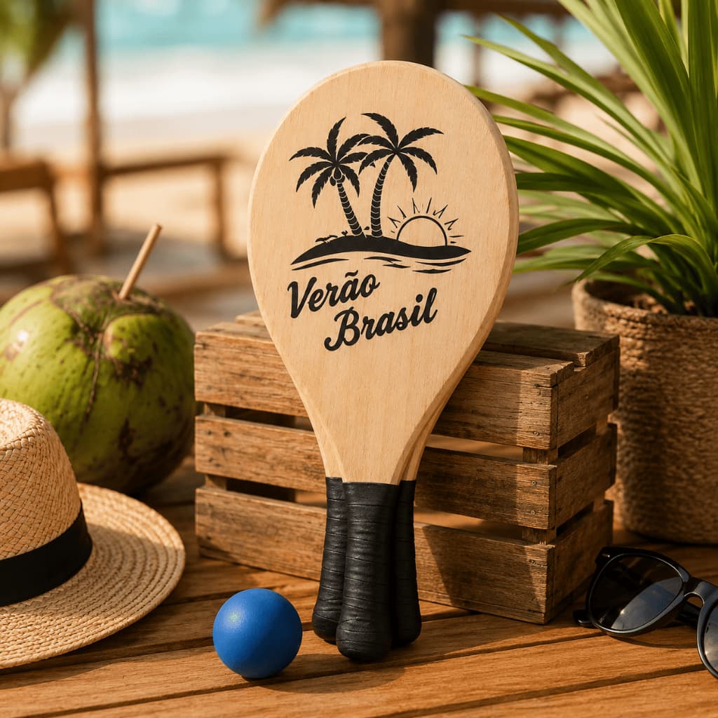 Conjunto de Raquetes com bola, frescobol, jogos de areia - Beach Tênis