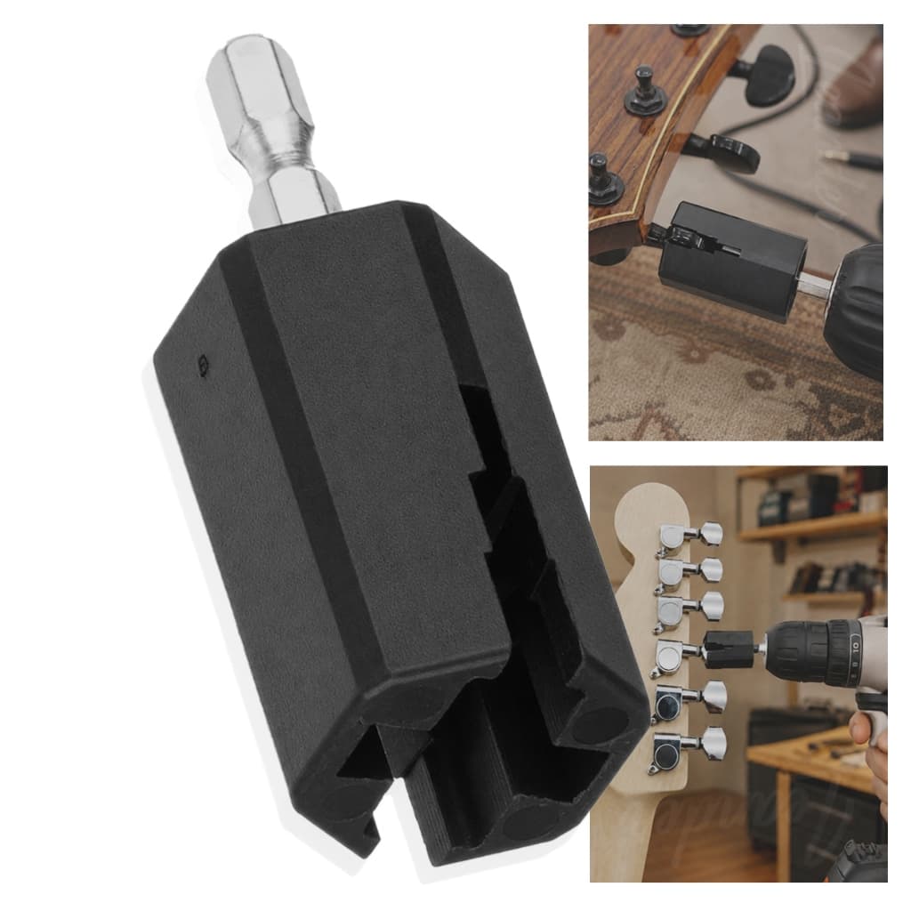 Enrolador Encordoador Tarraxa Automático Adaptador Furadeira Parafusadeira Violão Guitarra Ukelelê Viola Cavaquinho