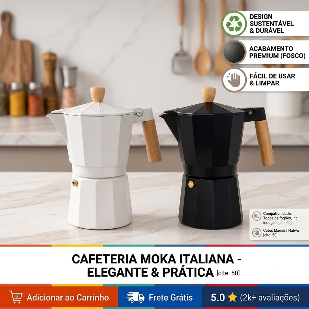 ESPRESSO DI MILANO™ Cafeteira Italiana Moka 300ml 6 Xícaras Café Expresso Alumínio Premium