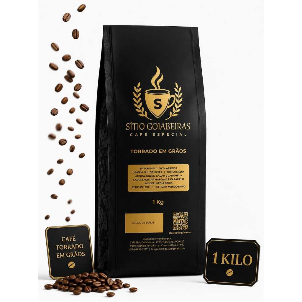 Café Especial em Grãos 1kg | Café Gourmet 100% Arábica | Torrado em Grãos | Sabor e Aroma Intenso