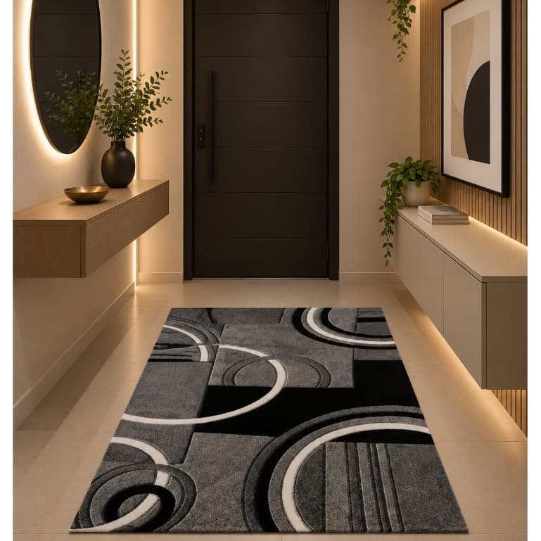 Tapete Belga Pequeno 1,00x1,40 Peludo Macio Fofinho Antiderrapante Luxo Sala Quarto - Promoção