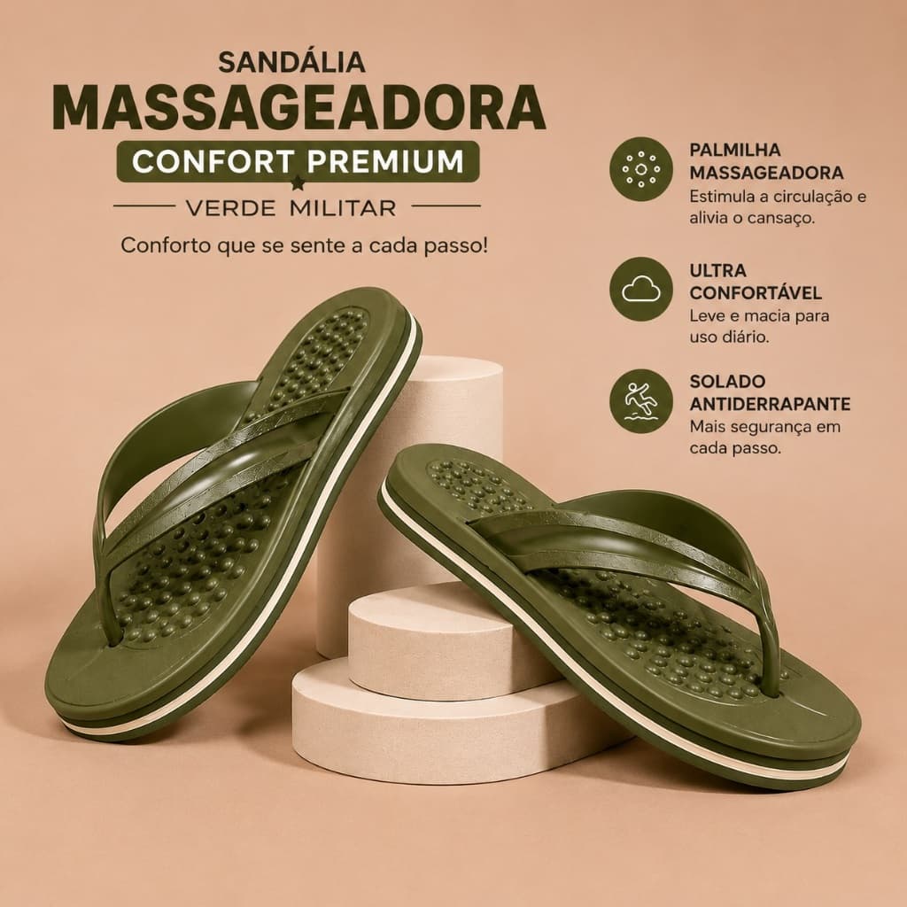 Chinelo Sandália Ortopédica Feminino Antiaderente Macia Confortável Envio Imediato