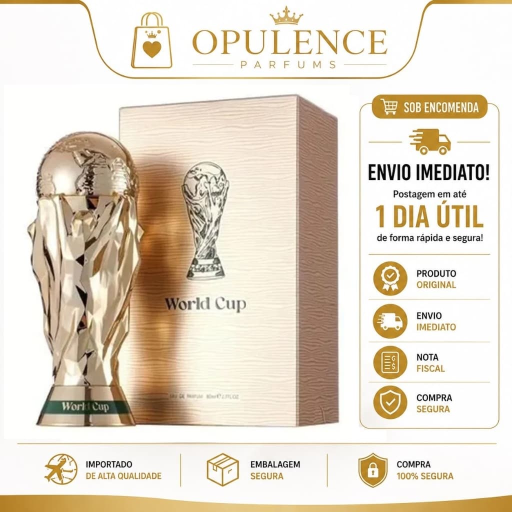 Perfume Zakat World Cup VIP Eau de Parfum 100ml Masculino Original Importado