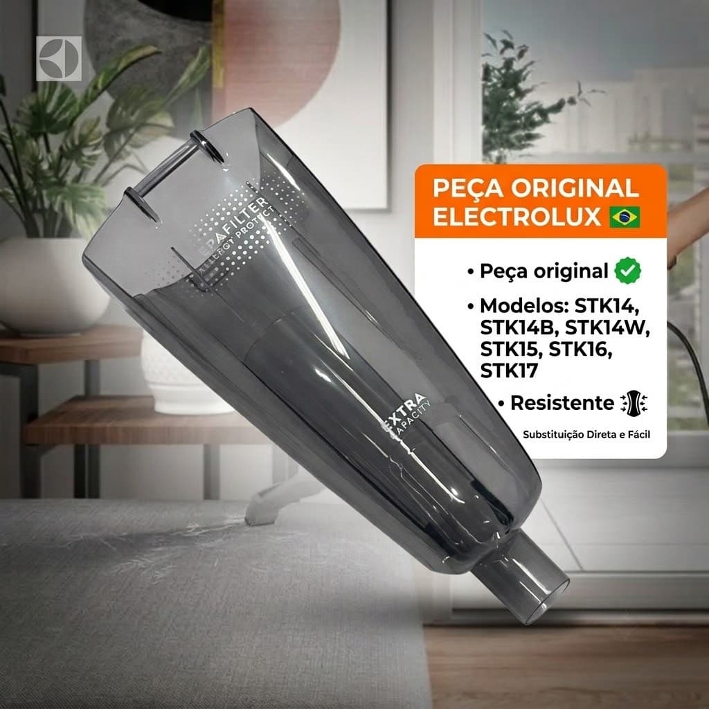 Depósito de Pó Reservatório Aspirador Vertical Stk14 Stk15 Electrolux Original