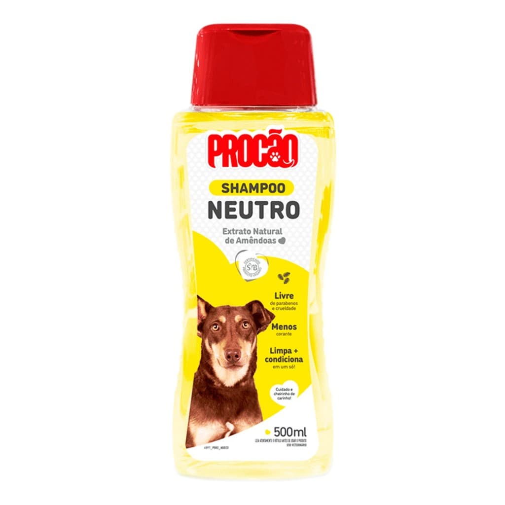 Shampoo Para Cachorro 500ml Procão Neutro Pet Cães