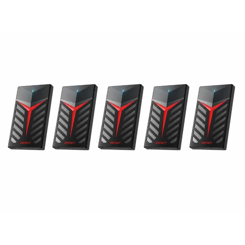 Kit 5 Case Externo Gamer Gaveta Ssd Hd Xbox ps4  ps5 Pc Notebook Usb 3.0