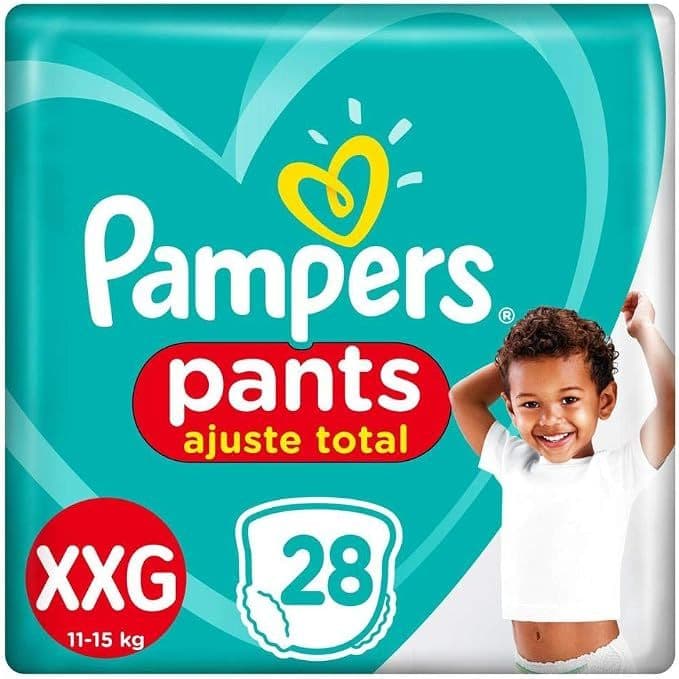 Fralda Pampers Pants Ajuste Total Tamanho XXG- 28 Unidade