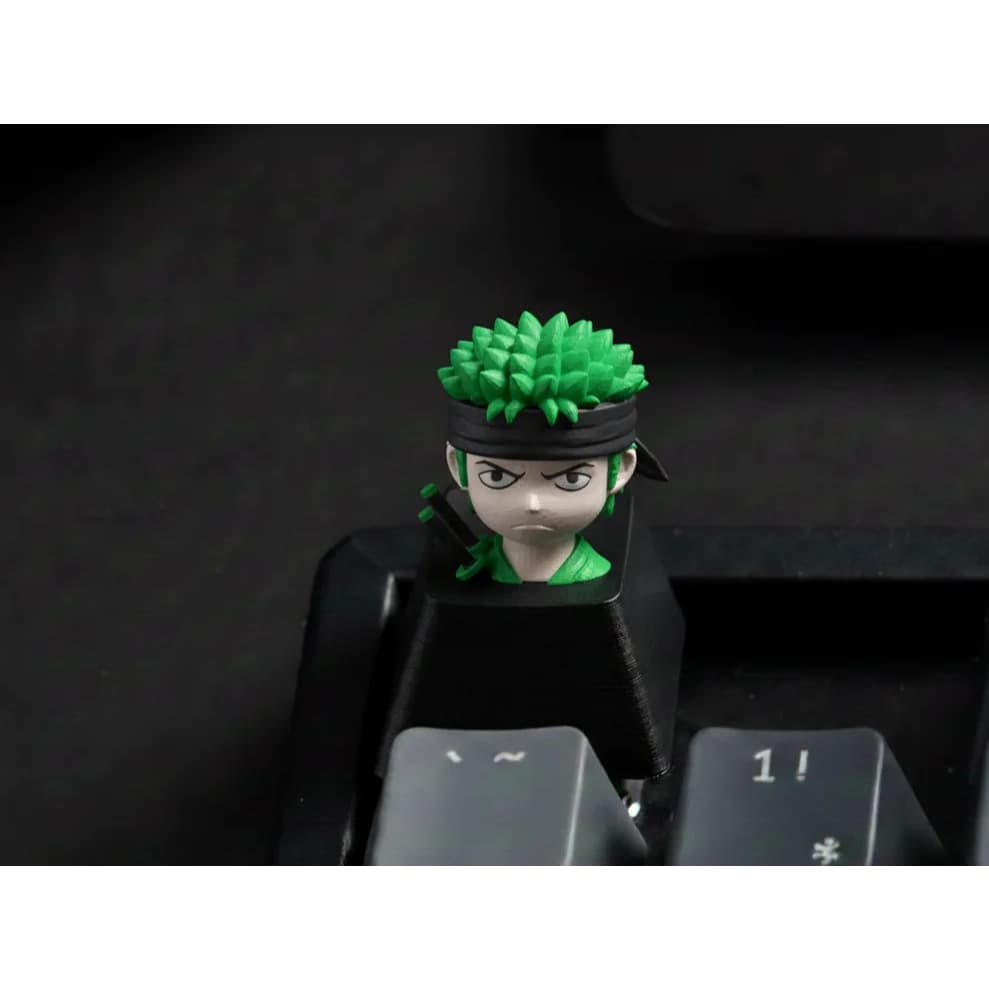 Keycap Zoro Roronoa 3D | Tecla Decorativa para Teclado Mecânico