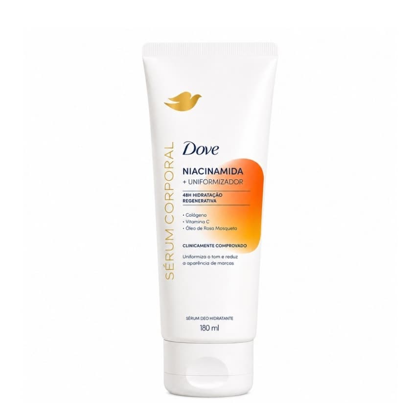 Sérum Corporal Dove 180ml Niacinamida Vitamina C Colágeno Rosa Mosqueta