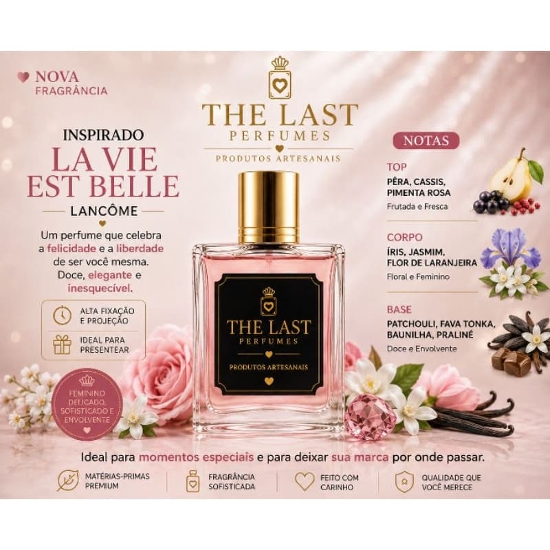 Perfume feminino artesanal inspiração em importados