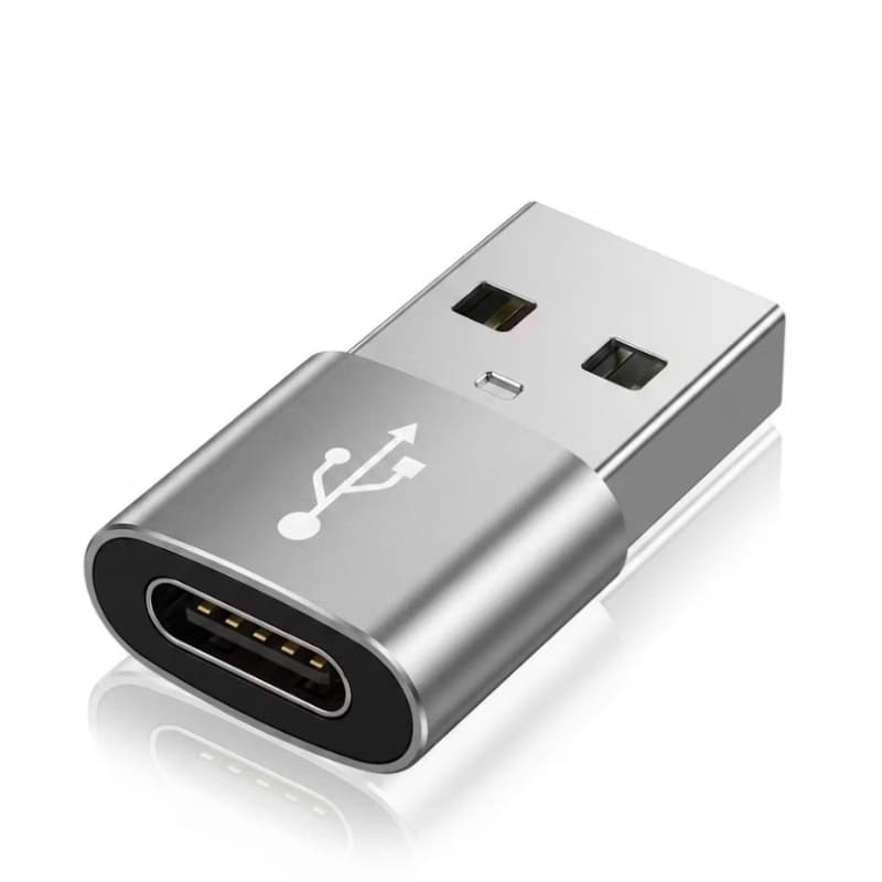 Kit 5 Adaptador Tipo C Para USB 2.0 Conversor Ultra Rápido Conector Para Carregador Celular Notebook Alumínio Premium