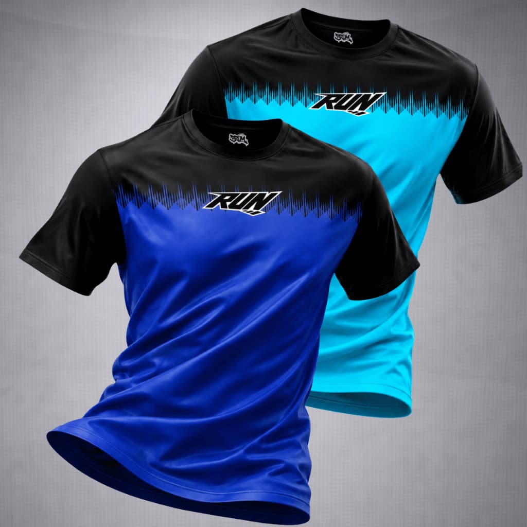 KIT 2 Camiseta Dry Fit Masculina Camisa Esportiva Antisuor Treino Corrida Academia Musculação