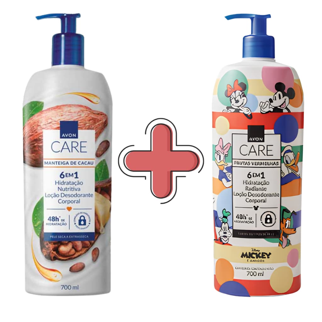 Kit com 2 Loção Corporal Macadâmia e Frutas Vermelhas Creme Hidratante 700ml Avon Care.