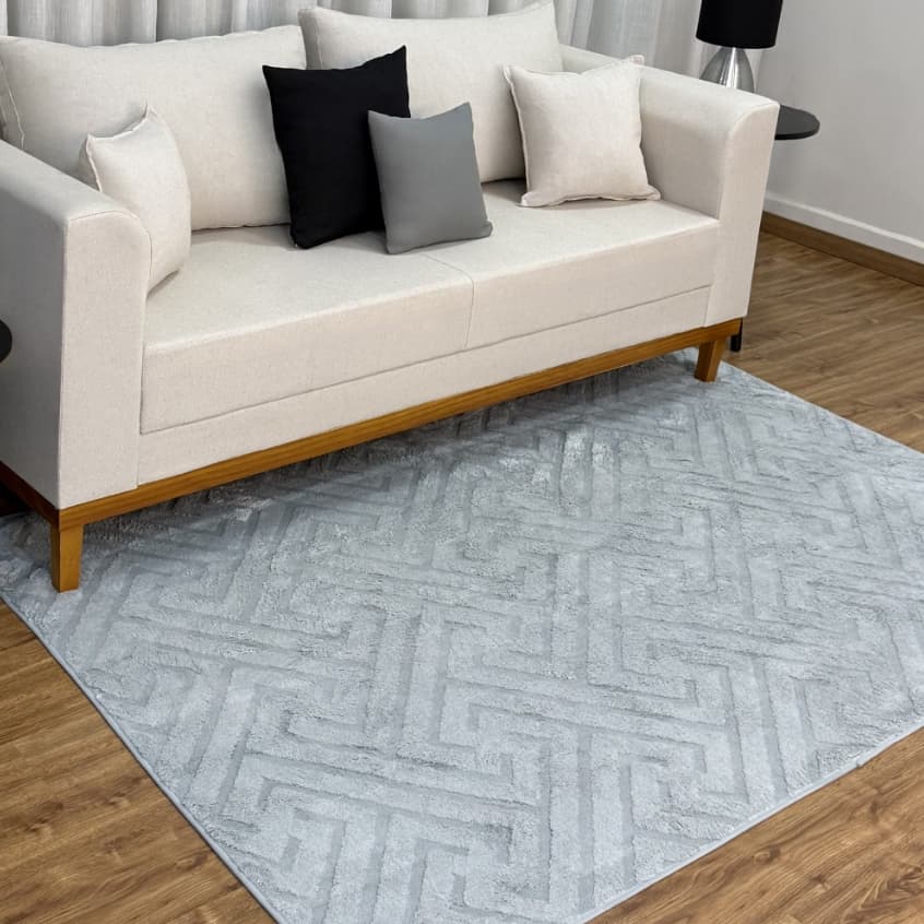 Tapete Sala Jacquard Antiderrapante 2,00m x 1,40m Decorativo