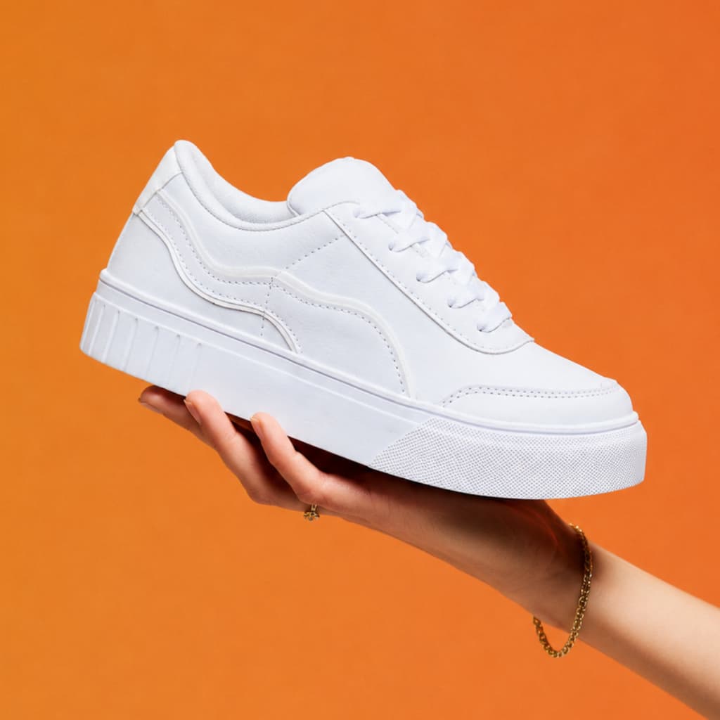 Tênis Casual Feminino Branco Tênis Esportivo Feminino Para Academia Corrida Caaminhada