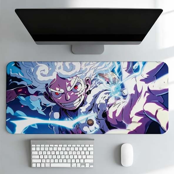 Mousepad Gamer  para PC Notebook Mesa Setup De Trabalho Estampa Animes Antiderrapante