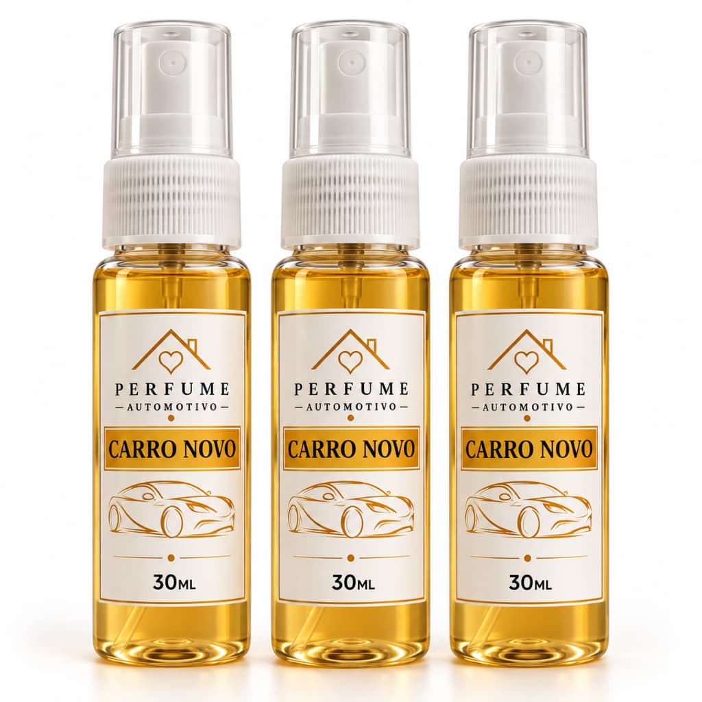 Kit 1/2/3 Cheirinho de Carro CARRO NOVO Spray Automotivo Aromatizante 30ml NEW CAR