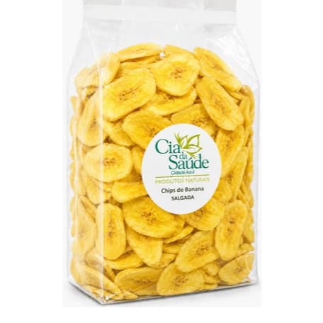 Chips De Banana Crocante Granel Snack Saudavel Fit 500g