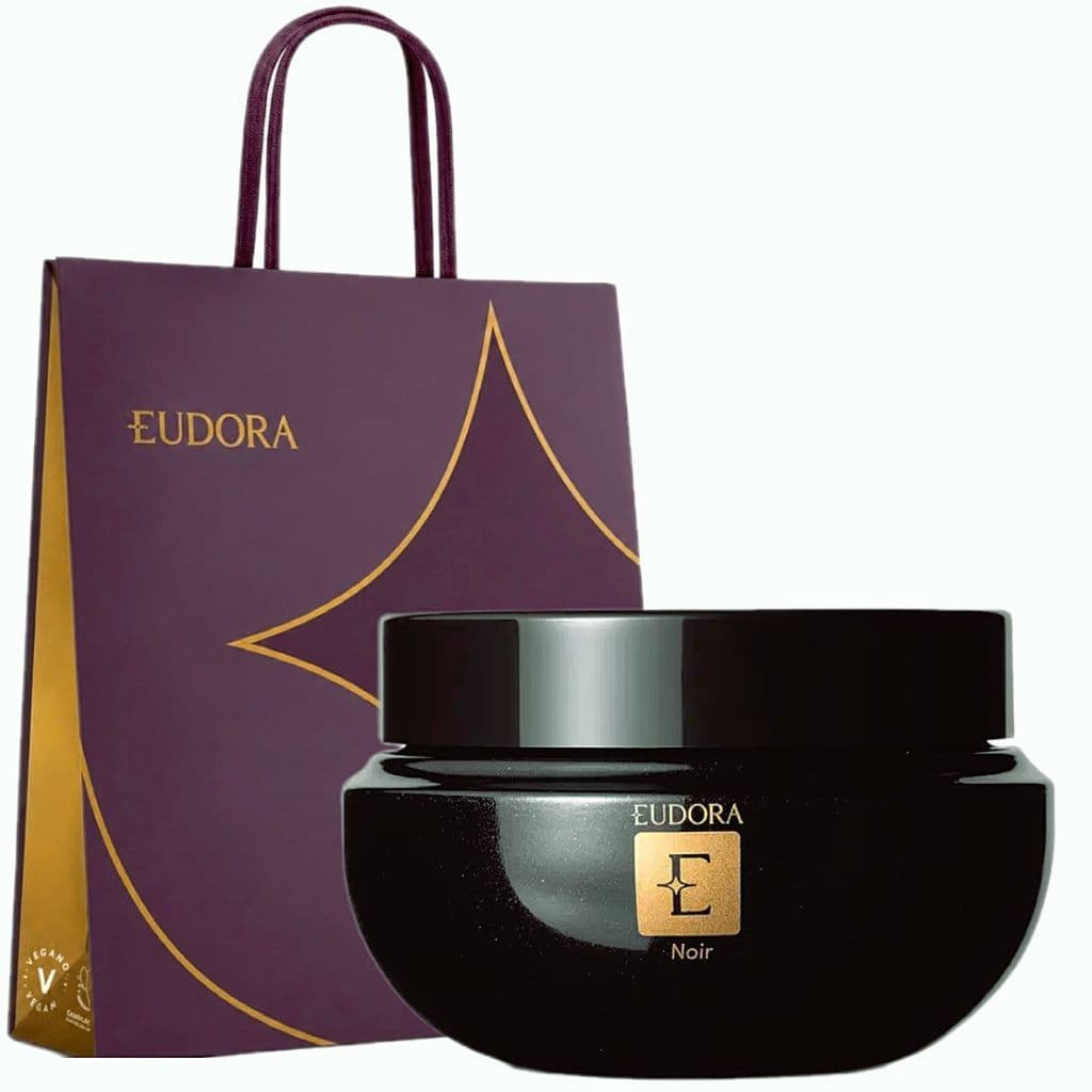 Kit Presente Creme Hidratante Desodorante Corporal Eudora Noir 250g (Hidratante + Sacola Presente)