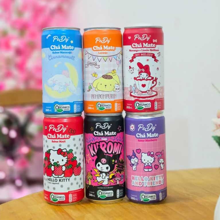 Chás Hello Kitty and Friends Bebidas Funcionais Orgânicas Sanrio PeD - 260mL