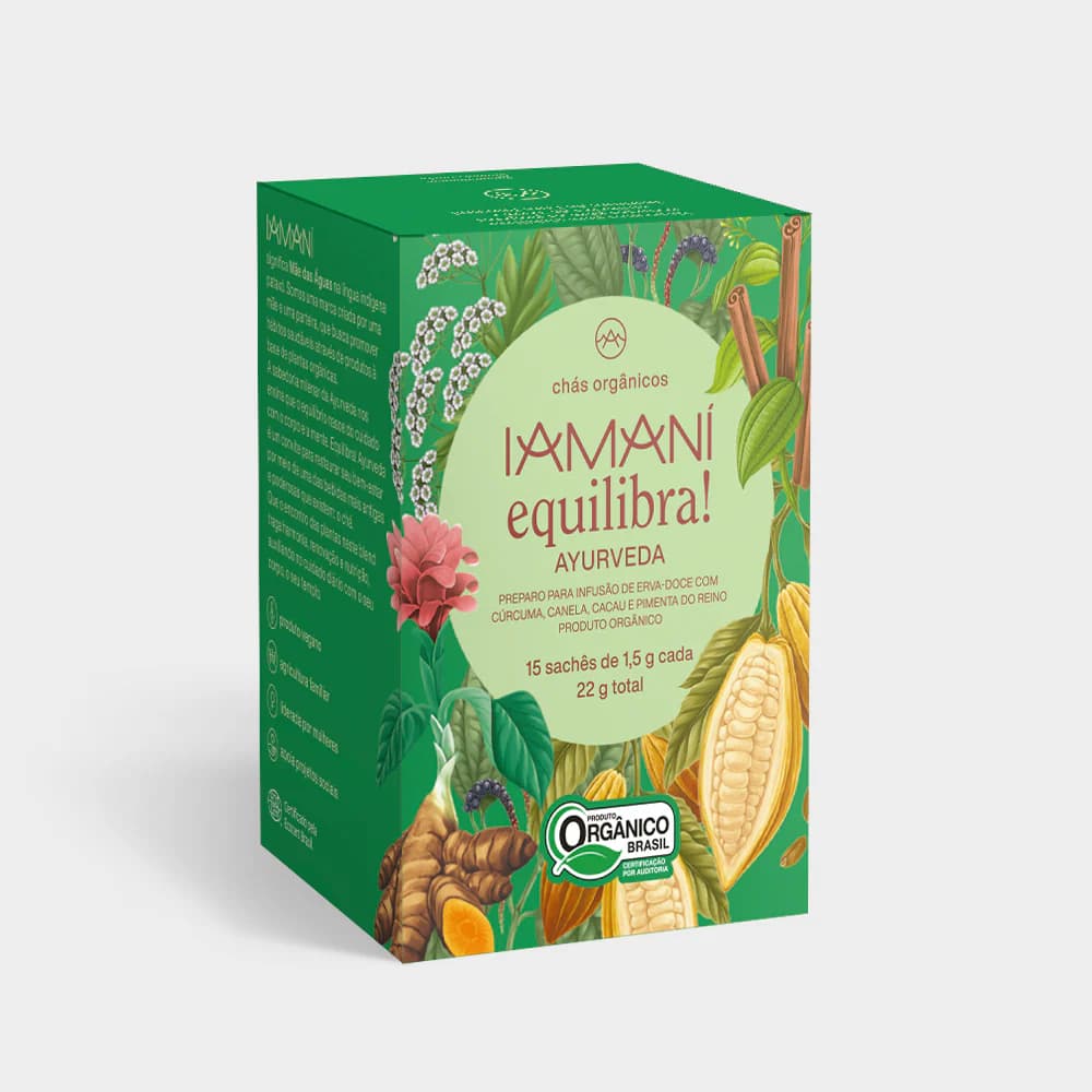 Chá Orgânico Equilibra! Ayurveda/Super Detox - 15 saches Iamani