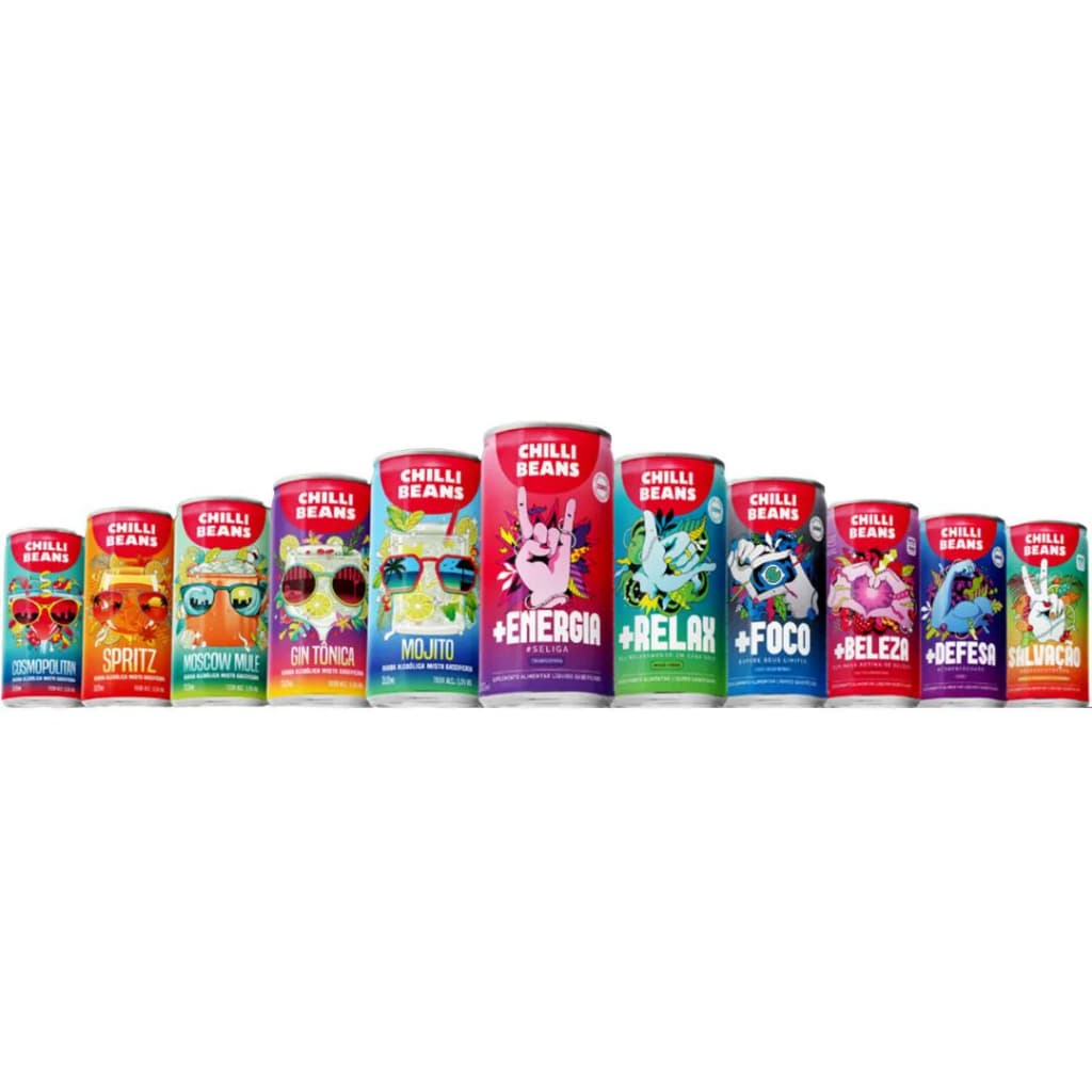 Suplemento Chilli Beans + Energia 310ml - Foco, Disposição e Cafeína - Lata Pronta Entrega