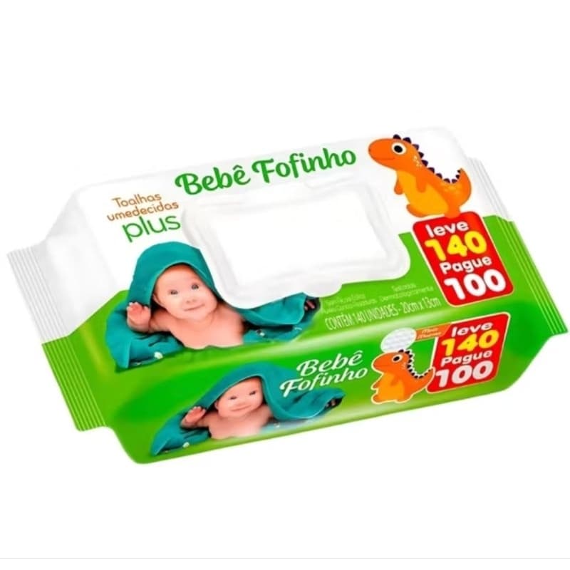 Kit 3 Lenços Umedecidos Bebê Fofinho 420 Toalhinhas – Macio, Suave e Ideal para Pele Sensível do Bebê