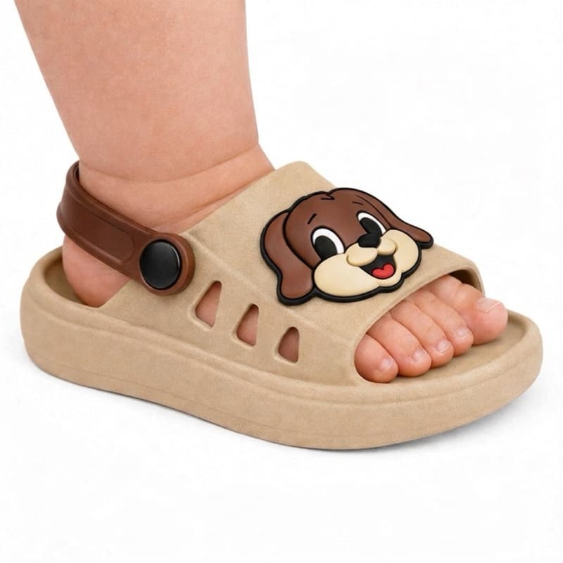 Sandália Infantil Personagens Cachorrinho Menino Bebê Antiderrapante Macia Confortável Promoção