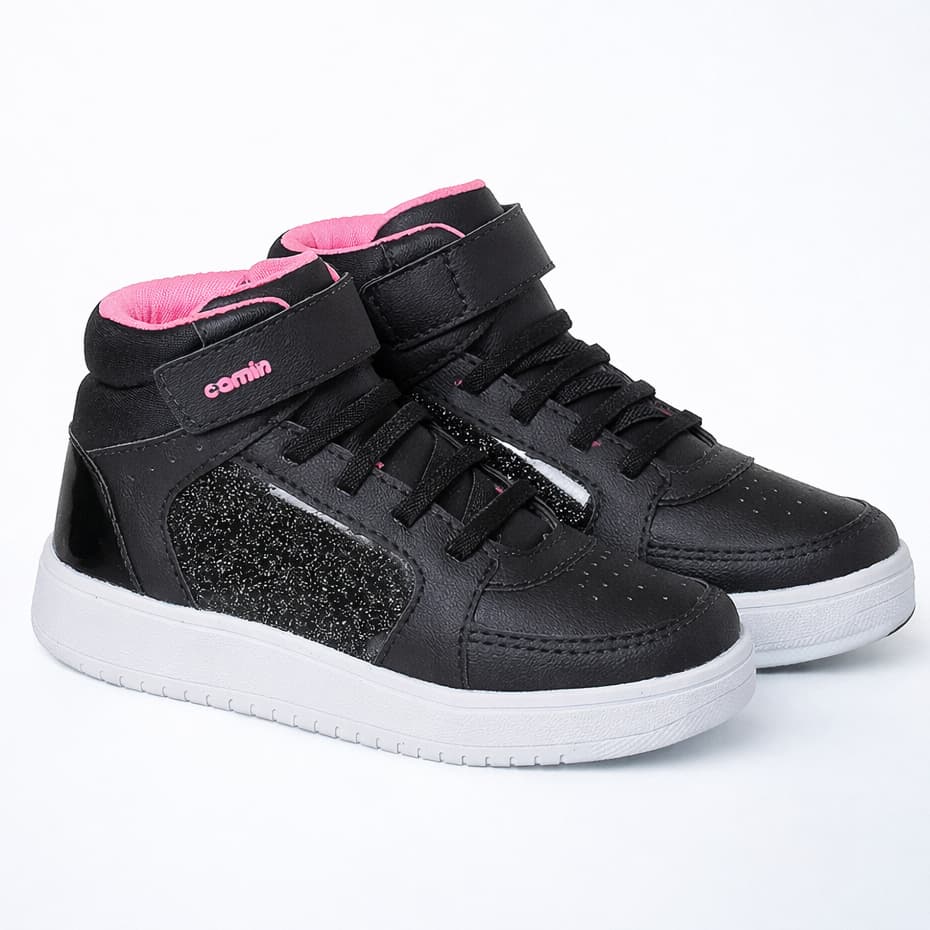Tênis Infantil Cano Alto Menina Botinha Tendencia Moda Macio Confortável Promoção Original Camin
