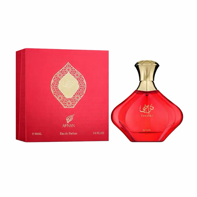 Perfume Afnan Turathi Red Eau de Parfum 90ml Importado Original | Feminino Floral Frutado Luxuoso Alta Fixação