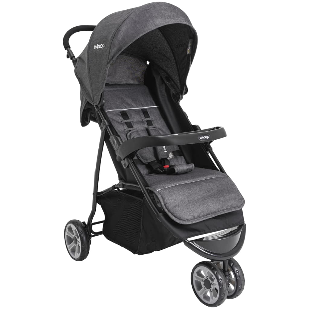 Carrinho de Bebe para Passeio Kiddo Trio Melange Grafite