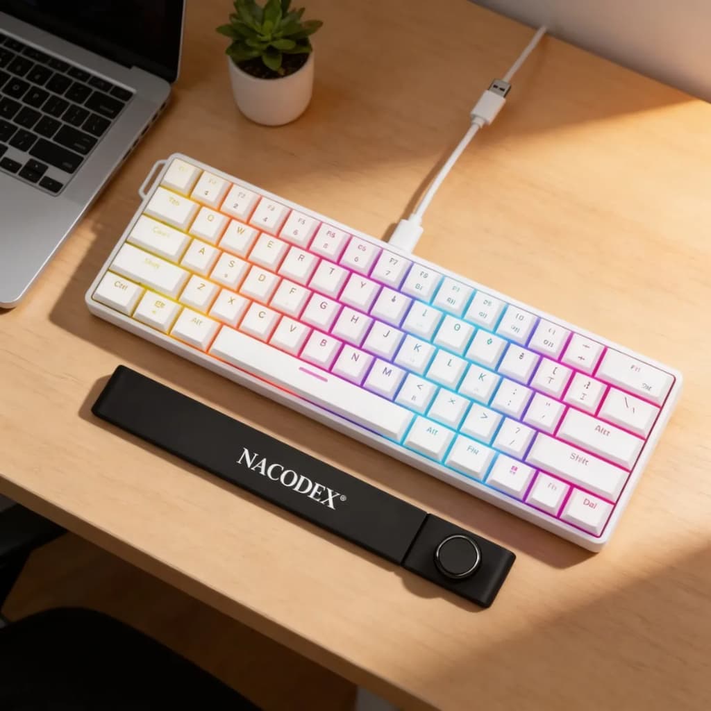 Teclado Mecânico Gamer Ajazz Nk61 Switch Red Hot Swap 60%
