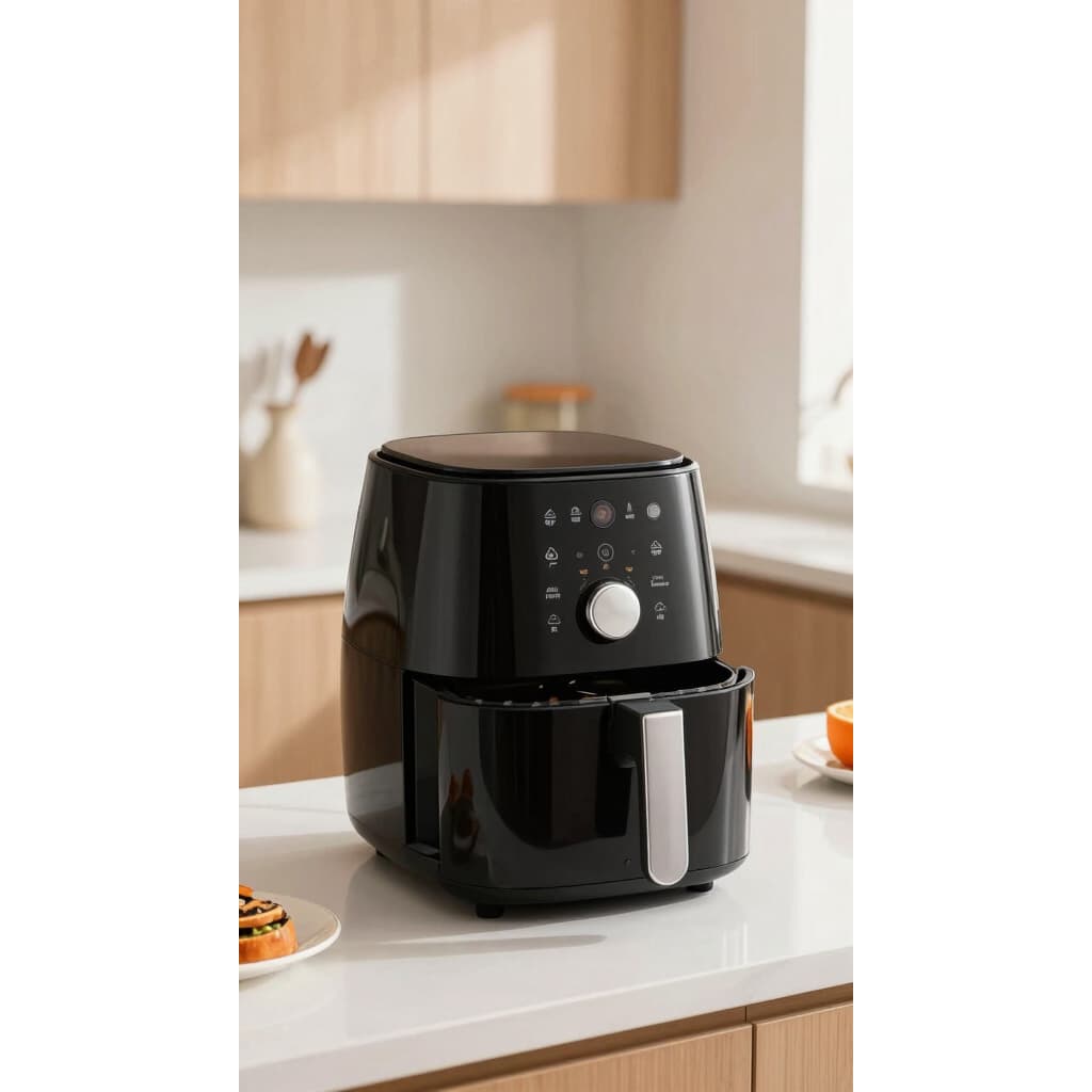 Fritadeira Sem Oleos Ar Quente Pratica Casa Capacidade 3.4 Litros Potente 1200W 220V