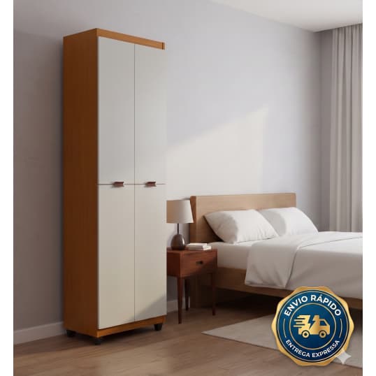 FULL Armário Multiuso Clean 4 Portas 6 Nichos  Organizador Quarto, Cozinha  Direto Da Fábrica Envio Imediato