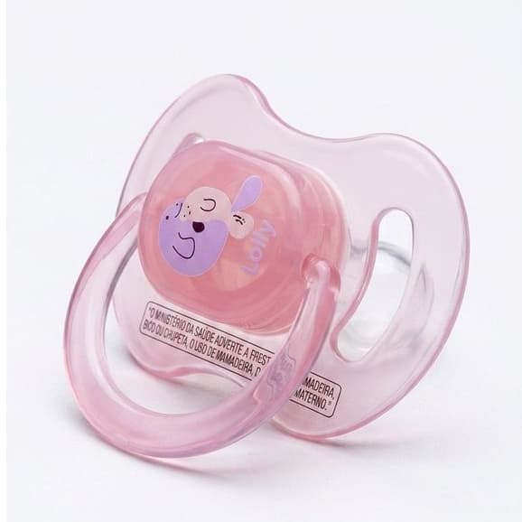 Chupeta Ocean Master Ortodôntica Silicone T2 (+6 Meses) Rosa - Lolly
