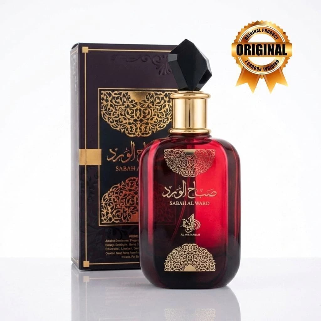 Perfume Árabe Sabah Al Ward 100ml Original Al Wataniah Feminino Luxo Alta Fixação Importado