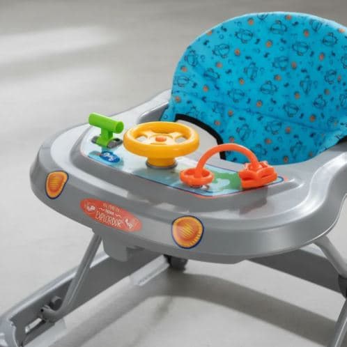 Andador Bebe Infantil Educativo Antiqueda Cinza Tutti Baby Cinza