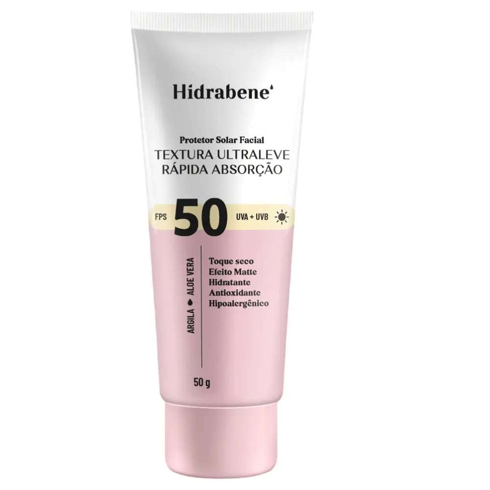 Hidrabene Vitamina C Facial 50 Fps Protetor Solar Rugas 40g