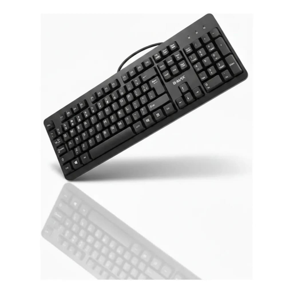 Teclado USB Com Fio DGX ABNT2 Preto Silencioso 1,5m PC Notebook Gamer Escritório Casa Online Pro Max
