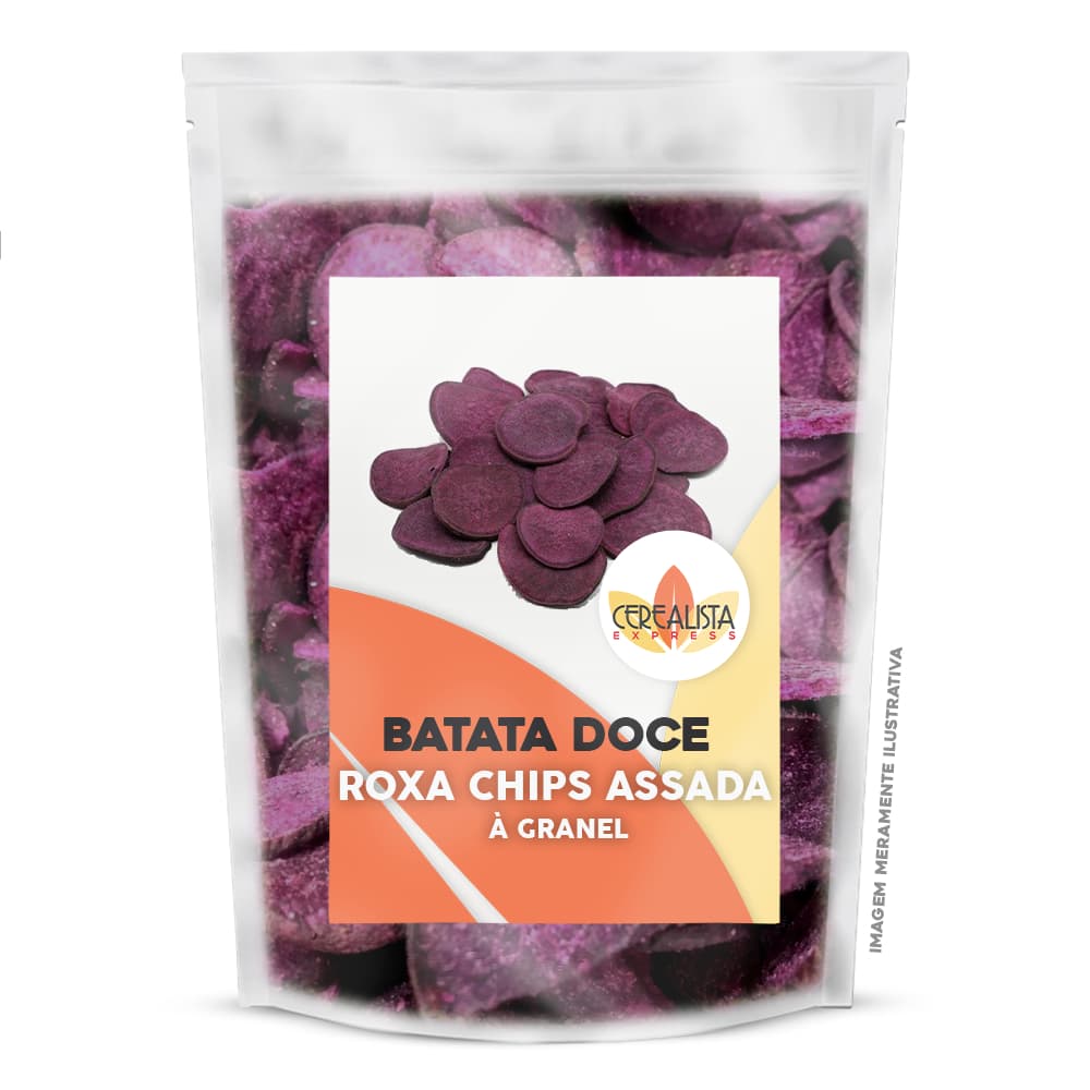 Chips de Batata Doce Roxa a Granel Chips Snack Saudável