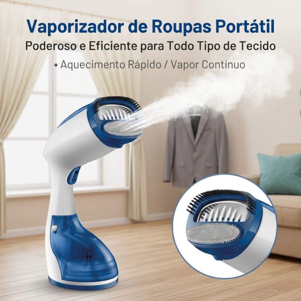 Passadeira A Vapor Portátil Vaporizador Ferro Luxo 110V OU 220V roupas estofados e cortinas sem amassados PRONTA ENTREGA