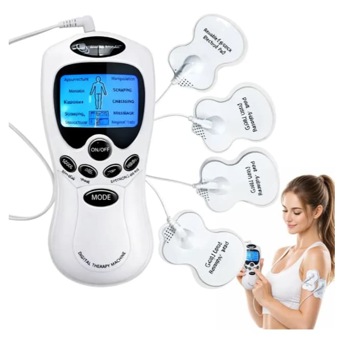 Massageador Fisioterapia Acupuntura Aparelho Eletroestimulador Tonificador Muscular Portátil E Digital