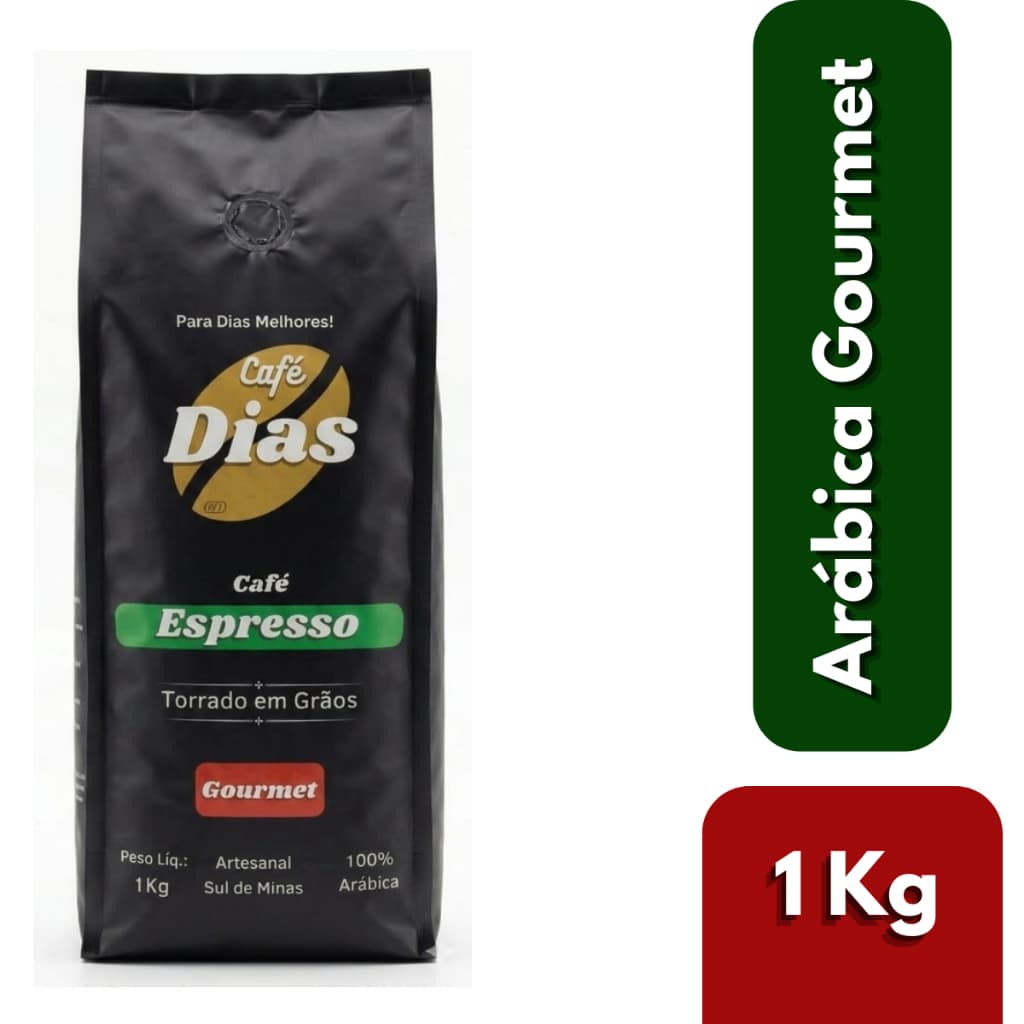 Café em Grãos Gourmet Espresso 1kg Arábica Artesanal Sul de Minas Torra Média Direto do produtor
