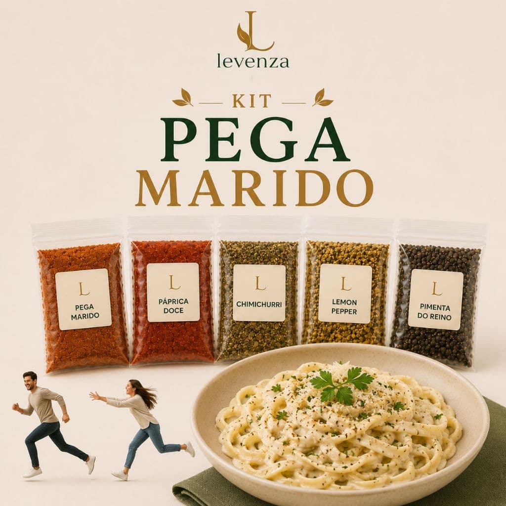 Tempero Pega Marido Kit 5x100g Condimentos para Massas Carnes e Receitas Cremosas