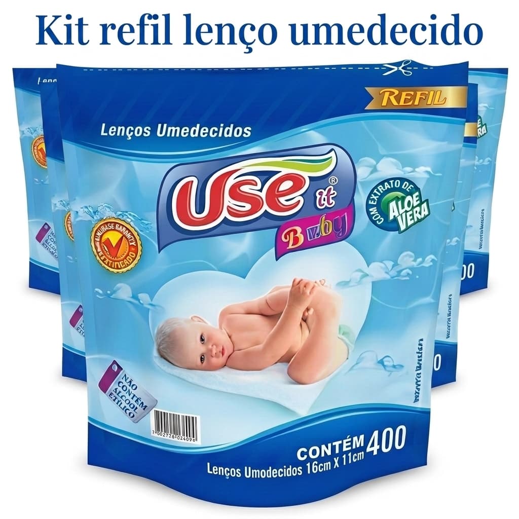 Kit Lenços Umedecidos Refil Use It Baby