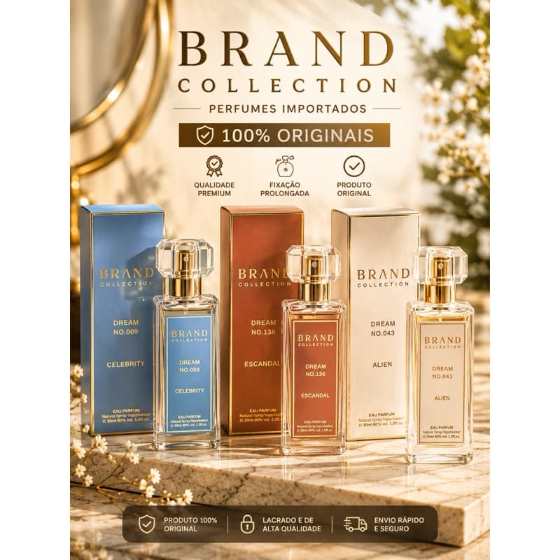 Perfume Brand Collection 30ml Original Importado | Diversas Fragrâncias Femininas e Masculinas