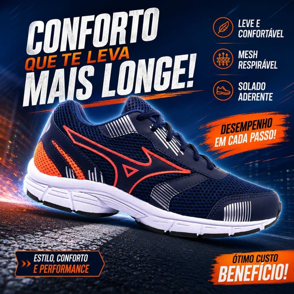 Tênis masculino academia caminhada treino corrida leve esportivo mega oferta