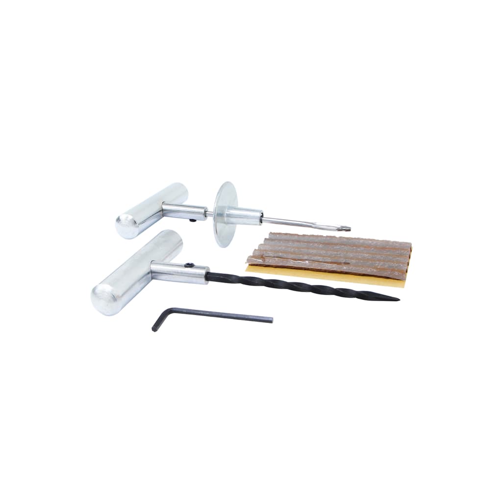 Kit Remendo Metal Reparo Macarrão Pneu Carro Moto Sem Câmara Vulcanbor