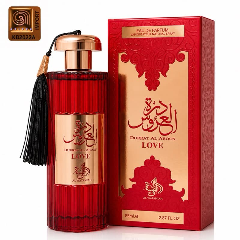 Durrat Al Aroos Love 85ml Perfume Árabe Feminino Importado e Selo Adipec